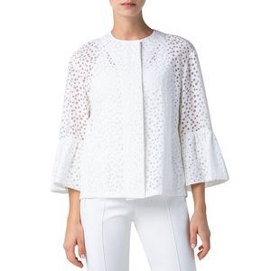 Akris punto
Organza Dot Bell-Sleeve Jacket Size 14  excellent